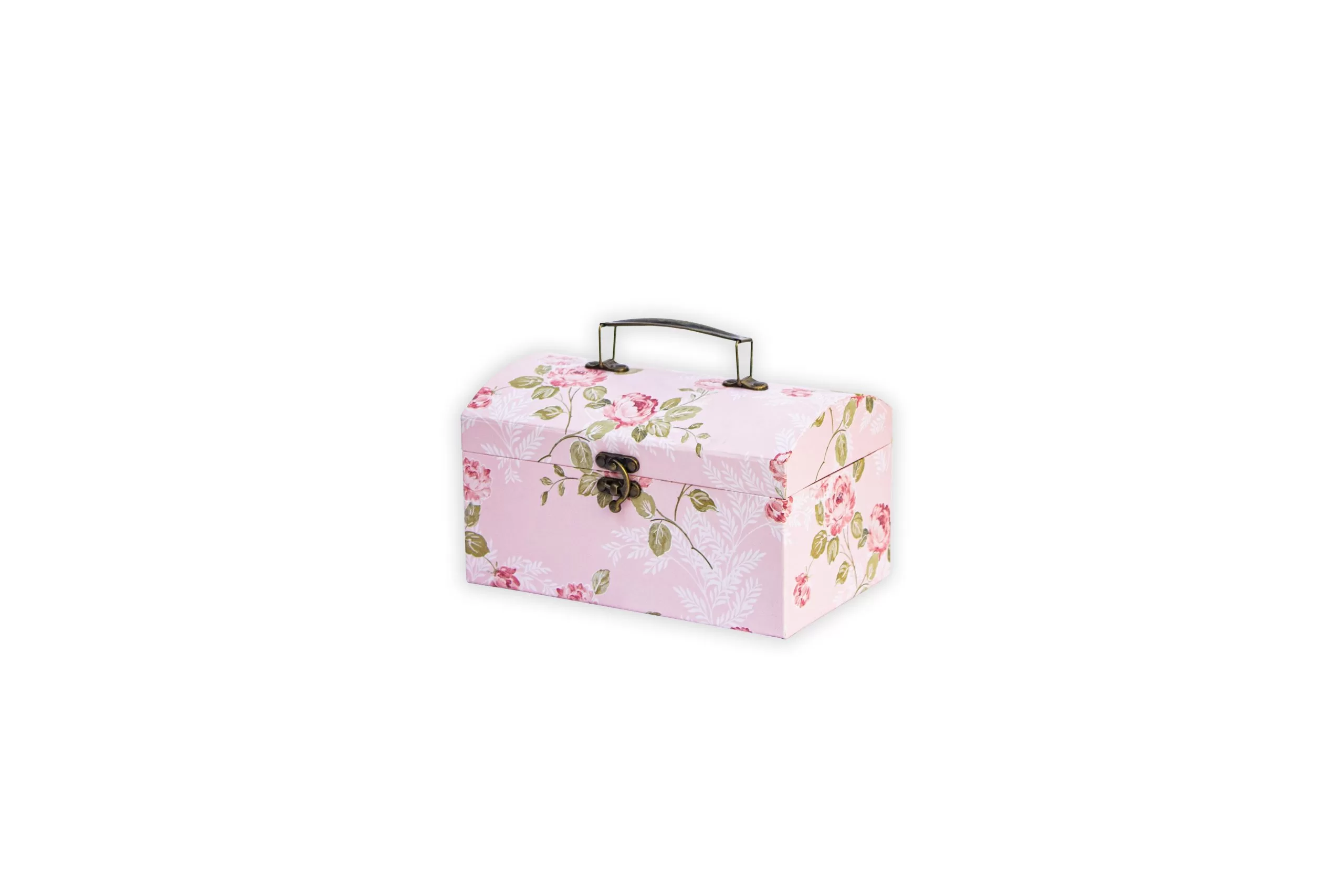 Cofre pequeño con textura rosas